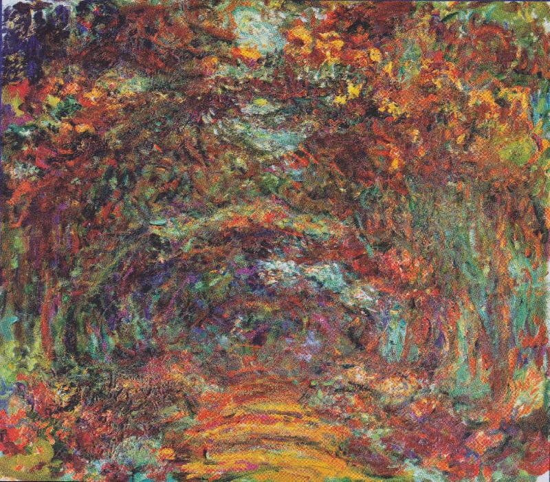 Claude Monet The rose way in Giverny